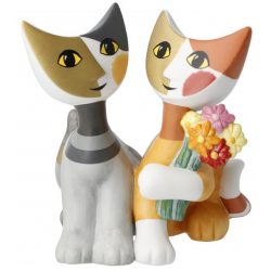 GOE-31358021 Rosina Wachtmeister - Cats Porcelain Mazzo di fiori 9.5 cm