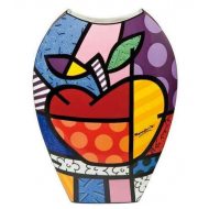 GOE-66452051 Pop Art Romero Britto Vase Big Apple Goebel
