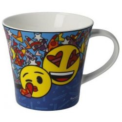 GOE-66460071 I Love You - Coffee/Tea Cup 0.35 l Pop Artist Romero Britto Emojis