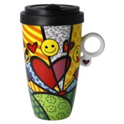 GOE-66460361 A new Day - Cup 0.5 l Pop Artist Romero Britto Emojis